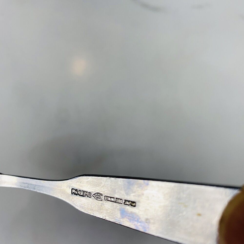 STANLEY ROBERTS / ROGERS STAINLESS OLDE BOSTON Teaspoon - Picture 4 of 6